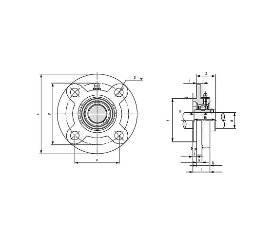 Подшипниковый узел TECHNIX UCFC206 UCFC206TECHNIX