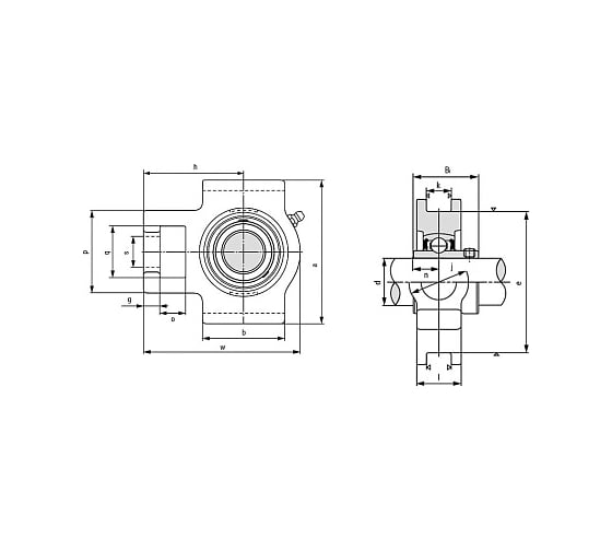 Подшипниковый узел TECHNIX UCT206 UCT206TECHNIX