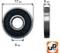 Шариковый подшипник UNITED PARTS 606-2RS (закрытый) 90-0386 3