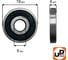 Шариковый подшипник UNITED PARTS 626-2RS (закрытый) 90-0400 3