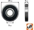 Шариковый подшипник UNITED PARTS 629-2RS (закрытый) 90-0393 3