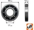 Шариковый подшипник UNITED PARTS 6203-TN9 пластиковый сепаратор (к/вала левый для TS400/460/500i/700/800 аналог 95030030450) 90-0456 3