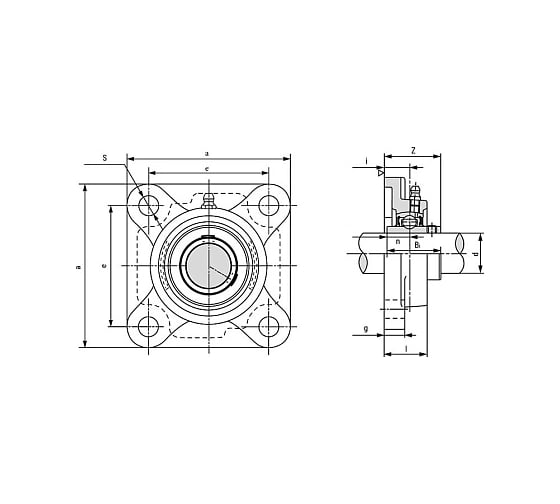 Подшипниковый узел TECHNIX UCF214 UCF214TECHNIX