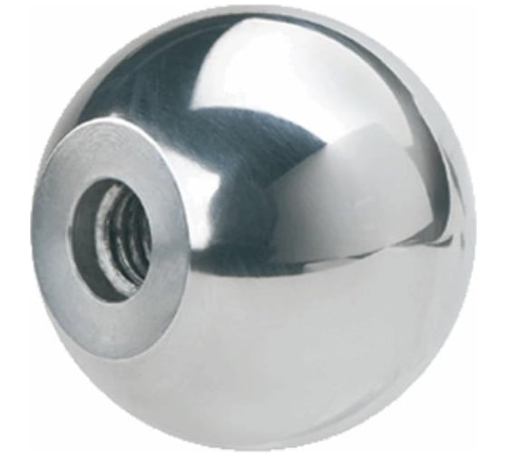 Ручка шаровая ЦКИ DIN319 C 50 ПЛАСТИК М12 ЧЕРНАЯ 1 шт 53461