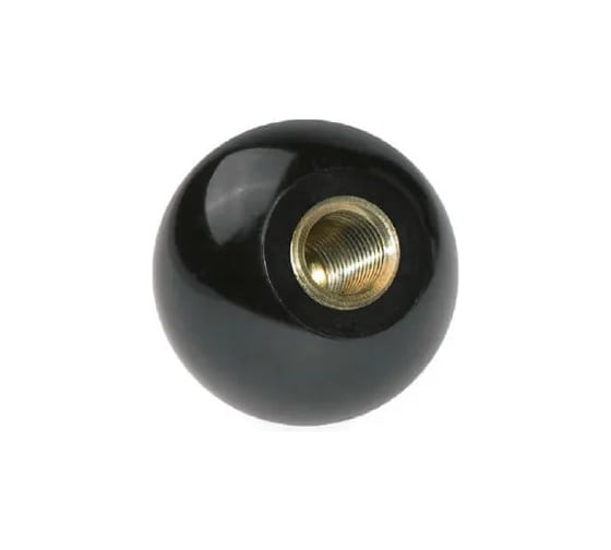 Ручка шаровая ЦКИ DIN319 C 50 ПЛАСТИК М12 ЧЕРНАЯ 1 шт 53461