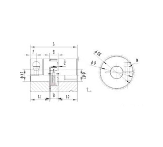 Муфта TECHNIX JC65-C (d=12 мм) соединительная виброгасящая JC65CD12TECHNIX