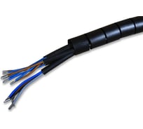 Спиральный защитный рукав PARLMU LXQ 10-1-k5 полиэтилен, размер 10, цвет черный, длина 5 м PR4800200-5