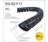 Спиральная пластиковая защита PARLMU SG-82-F11-k-5 полипропилен, размер 82, плоская поверхность, цвет черный, длина 5 м PR0101600-5 2