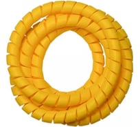 Спиральная пластиковая защита PARLMU SG-26-F12-k-100 полипропилен, размер 26, плоская поверхность, цвет желтый, длина 100 м PR0200500-100