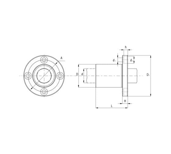 Линейный подшипник TECHNIX LMEK20-UU / KBK20PP LMEK20UUTECHNIX