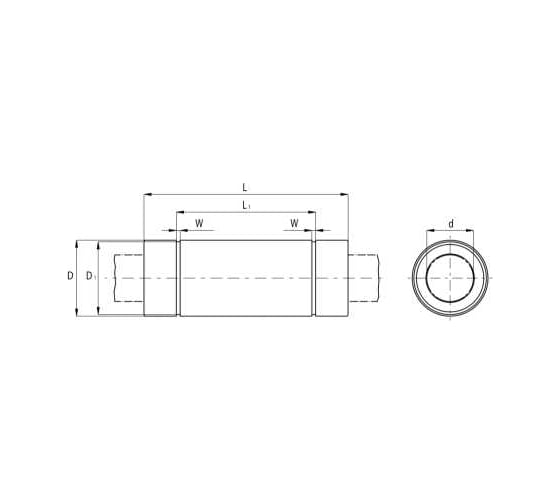 Линейный подшипник TECHNIX LM16-L-UU LM16LUUTECHNIX