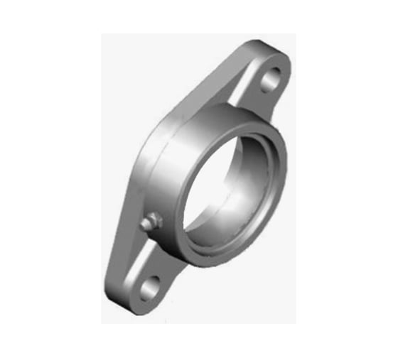 Корпус подшипника ISKRA F204PL (бел. пласт), F204PL 1