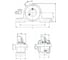 Корпус подшипника ISKRA P208PL (бел. пласт), P208PL 2