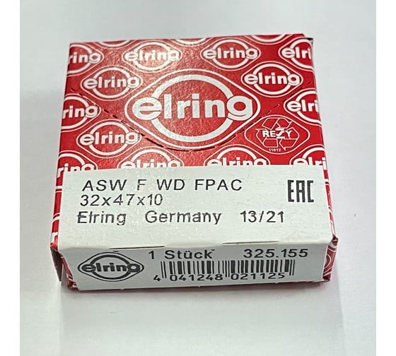 Сальник (32x47x10 мм; ASW F WD FPAC) Elring 325.155