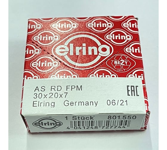 Сальник (20x30x7 мм; AS RD FPM) Elring 801.550