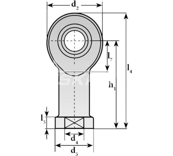 Шарнирный наконечник ISKRA TSFL6CSS-ISKRA