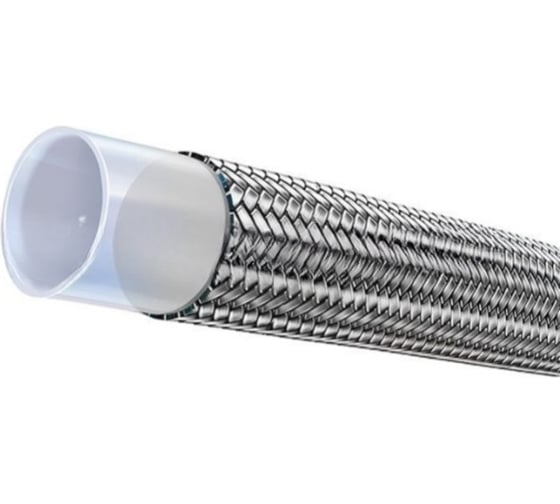 Рукав тефлоновый TITAN LOCK (PTFE, гладкий) одна оплетка, R14 SAE100, d=19мм, 5 м TLGY020-R14_5