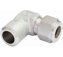 Штуцер угловой под приварку встык из нержавеющей стали к дюймовой трубе Hy-Lok o.d. 3/8 - 1/4 CLW-6-4P