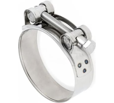 Усиленный хомут TITAN LOCK 86-91 мм, нержав.сталь (лента+болт) AISI 304 TL86-91RCSS