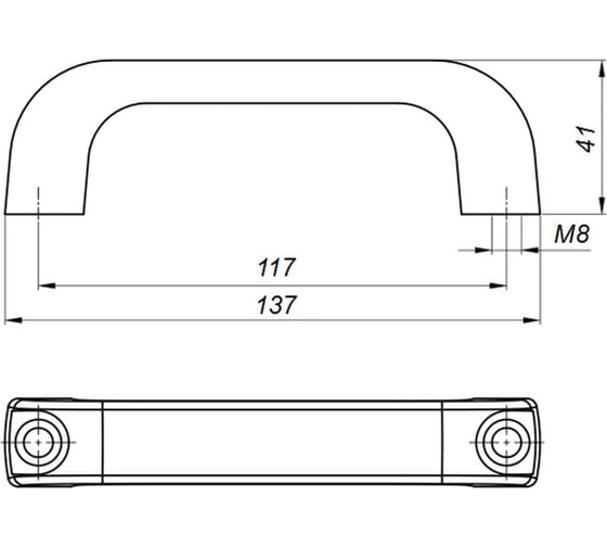 Ручка бугельная EMES 2 шт PTK1108.2