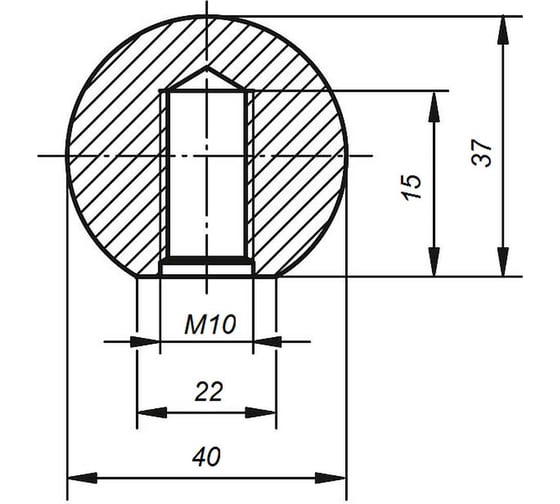 Комплект шаровых ручек KIPP 2 шт K0158.14010.2