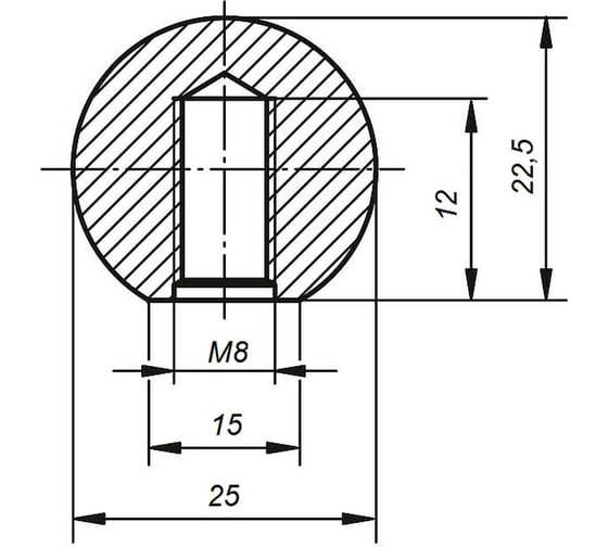 Комплект шаровых ручек KIPP 2 шт K0158.12508.2