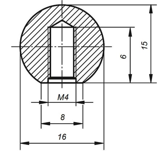 Комплект шаровых ручек KIPP 4 шт K0158.11604.4