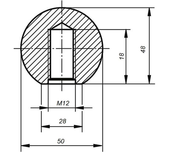 Ручка шаровая KIPP 4 шт K0159.15012.4