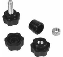 Ручка фиксатор барашек разборный 23 Болта d21, с гайкой, М5, 2 шт 35-0200ф2