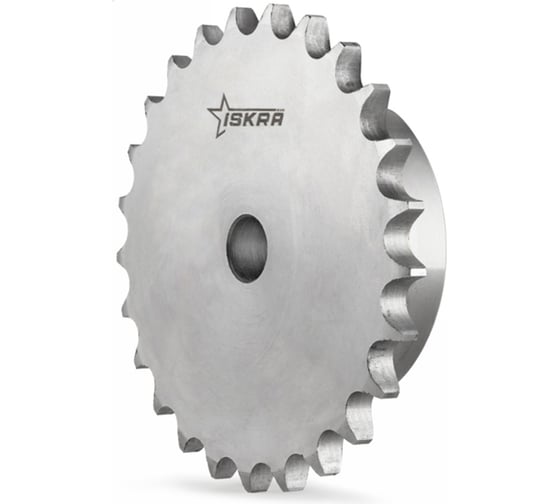 Звездочка ISKRA нерж. со ступицей под расточку для цепи 08B-1, Z=26, 1/2x5/16 PS09X26-ISKRA