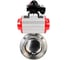 Затвор clamp DN.ru 304-304-EPDM-2W-C-H Ду25 Ру10 пищевая нерж.сталь,пневмопривод, БКВ D050-77246 1