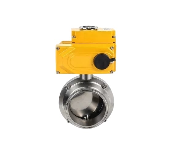 Затвор clamp DN.ru 304-304-EPDM-2W-C-H Ду50 Ру10 пищевая нерж.сталь,электропривод 220В D050-73307 1