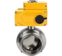 Затвор clamp DN.ru 304-304-EPDM-2W-C-H Ду40 Ру10 пищевая нерж.сталь,электропривод 220В D050-73306