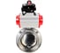 Затвор clamp DN.ru 304-304-Sil-2W-C-H Ду80 Ру10 пищевая нерж.сталь, пневмопривод, БКВ D050-74308 1