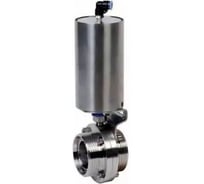 Затвор дисковый DN.ru 304-304-EPDM-2W-T-H Ду25 Ру10 пищ.нержавеющая сталь 304,пн.привод D050-73079