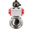 Затвор дисковый DN.ru 304-304-EPDM-2W-T-H Ду32 Ру10, пищ.нерж.сталь, пневмопривод, БКВ D050-73674 1