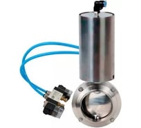 Затвор дисковый DN.ru 304-304-EPDM-2W-W-H Ду25 Ру10, пищ.нерж.сталь, пневмопривод, пн.распр. D050-73124