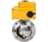 Затвор дисковый DN.ru 304-304-Sil-2W-W-H Ду32 Ру10, пищ.нерж.сталь, эл.привод 380В D050-73260 1