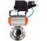 Затвор дисковый DN.ru 304-304-EPDM-2W-T-H Ду25 Ру10, пищ.нерж.сталь, пневмопривод, позиционер D050-77129 1