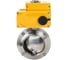 Затвор дисковый DN.ru 304-304-Sil-2W-W-H Ду25 Ру10, пищ.нерж.сталь, эл.привод 220В D050-73313 1