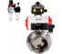 Затвор дисковый DN.ru 304-304-Sil Ду65 Ру10, пищ.нерж.сталь, пневмопривод, пн.распр, БКВ, БПВ D050-75801 1