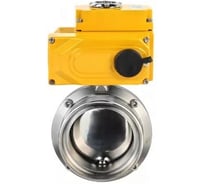 Затвор дисковый DN.ru 304-304-EPDM Ду32 Ру10, пищ.нерж.сталь, эл.привод 220В (4-20мА) D050-73449