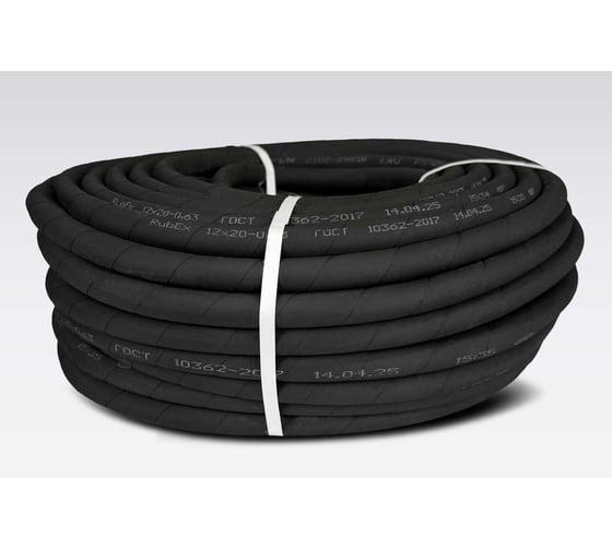 Резиновый маслобензостойкий рукав-шланг ОАО "Саранский завод "Резинотехника" 12x20-0,63 20м, ГОСТ 10362-2017 СЗРТ МБС 12х20-0,63 20м 1