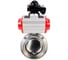 Затвор дисковый DN.ru 304-304-EPDM Ду25 Ру10, резьбовой, пищ.нерж.сталь, пн.привод, БКВ D050-78710 1