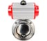 Затвор дисковый DN.ru 304-304-EPDM-2W-T-H Ду80 Ру10, резьбовой, пищ.нерж.сталь, пн.привод D050-77797 1
