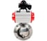 Затвор clamp DN.ru 304-304-Sil-2W-C-H Ду80 Ру10, пищевая нерж.сталь, пневмопривод, БКВ D050-78211 1