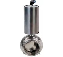 Затвор clamp DN.ru 304-304-EPDM-2W-C-H Ду25 Ру10, пищевая нерж.сталь, пневмопривод D050-77801