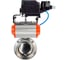 Затвор clamp DN.ru 304-304-EPDM-2W-C-H Ду25 Ру10, пищ.нерж.сталь, пн.привод, позиционер D050-78125 1