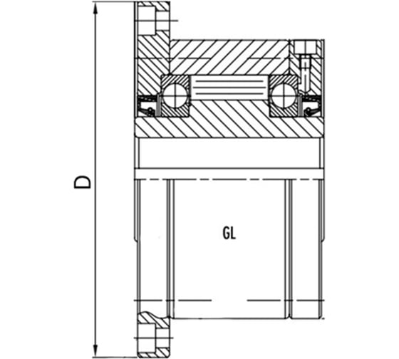 Фланец для обгонных муфт ISKRA 50F2 (50F1), 50F2 50F2-ISKRA