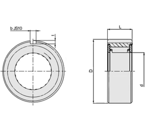 Обгонная муфта ISKRA CB208 (S208), CB208 CB208-ISKRA